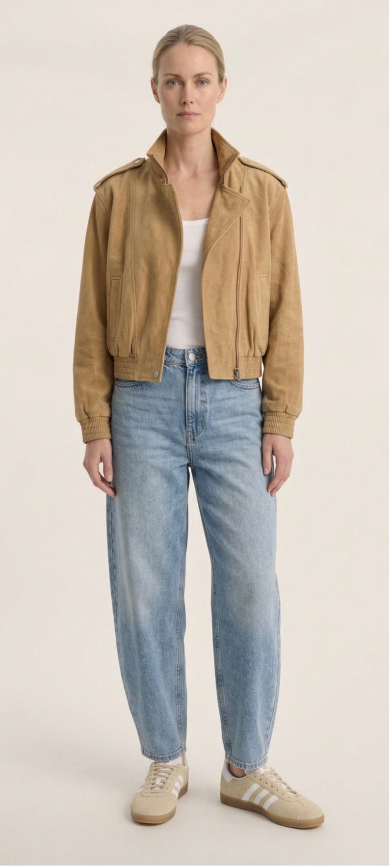Tully Suede Jacket - Cream