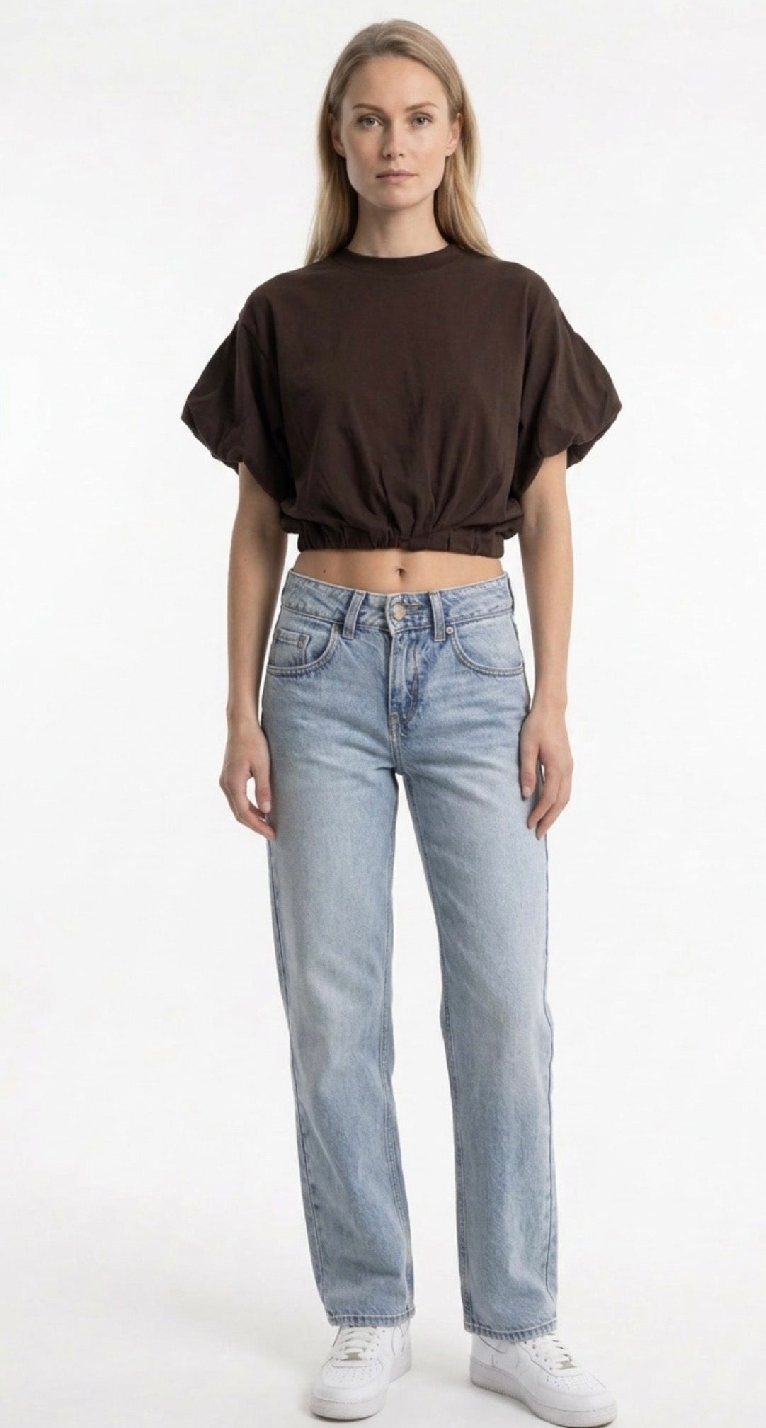Icon Bubble Tee-Brown