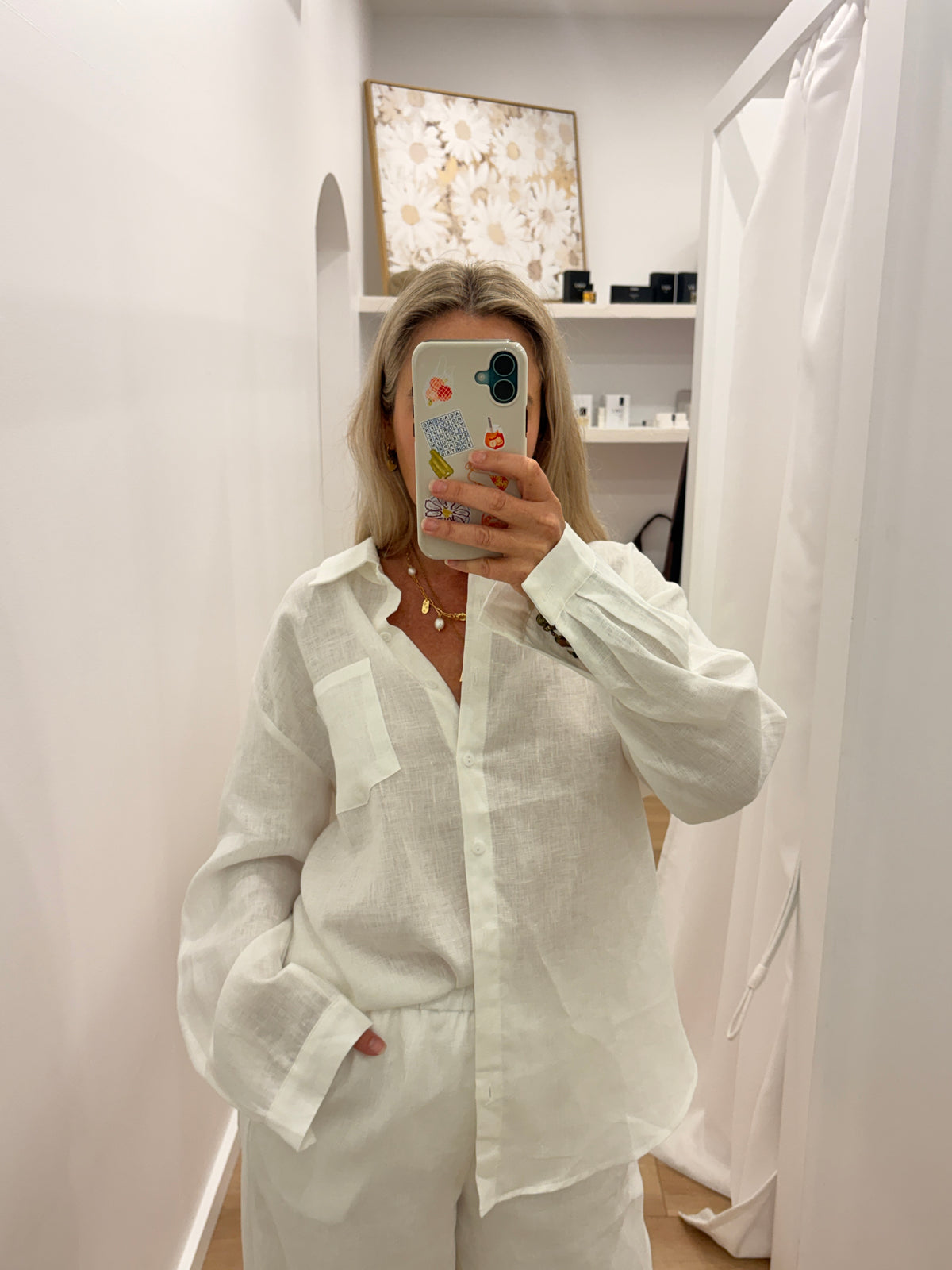 Lulu Linen Shirt - White