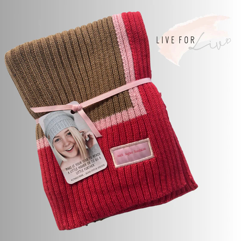 MHF - Beanie for Brain Cancer 2026 Scarf - Live for Liv