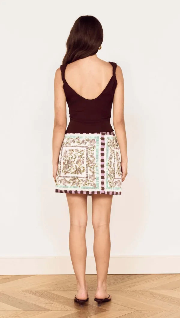 Mink Pink || Floral Wrap Mini Skirt