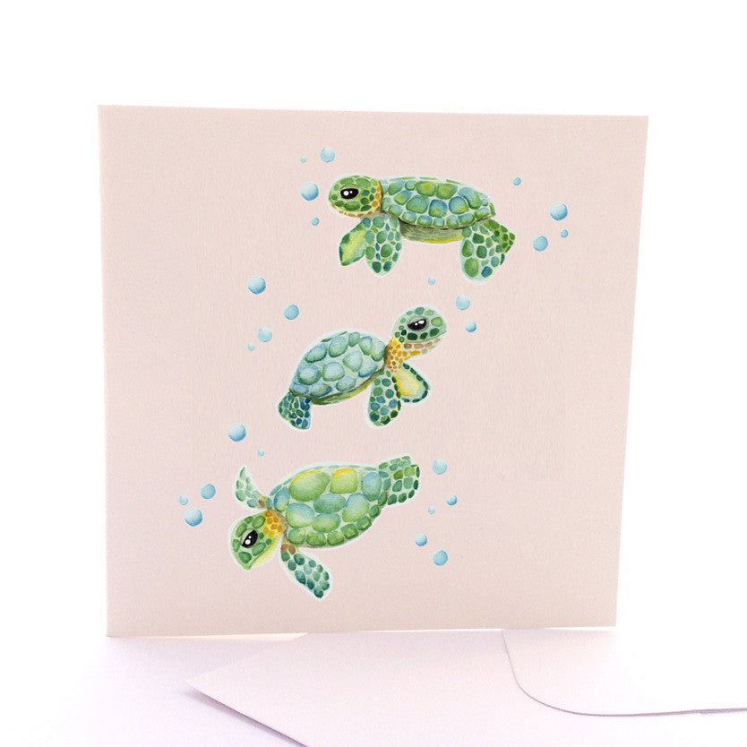Baby Sea Turtle Card