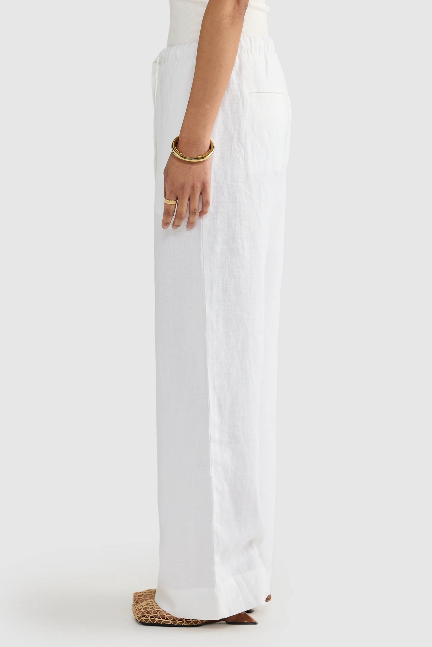 ORTC || Luna Linen Pants - White