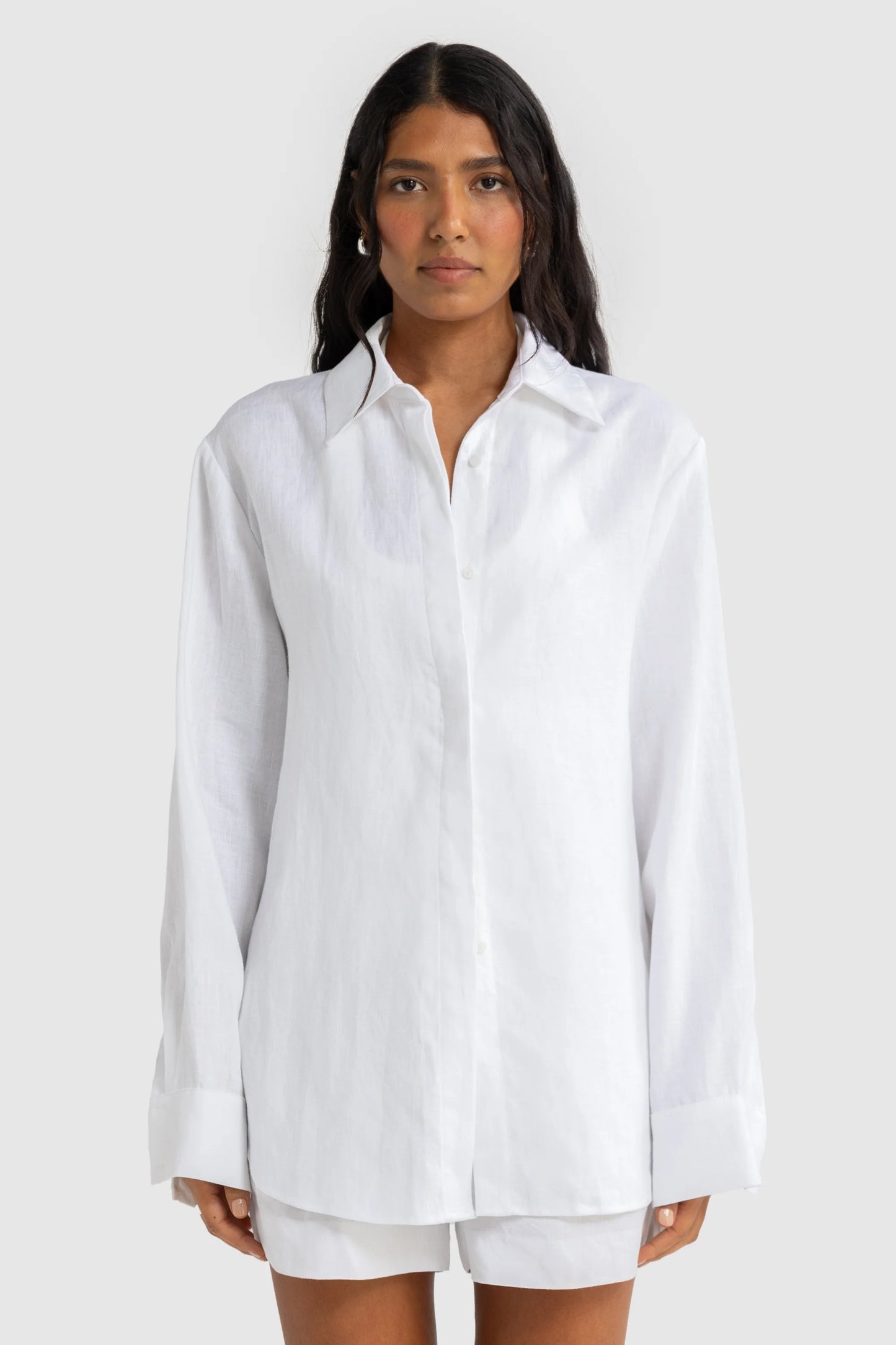 ORTC || Luna Linen Shirt - White