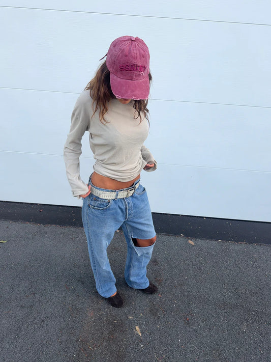 SŚAINT Logo Cap - Cherry