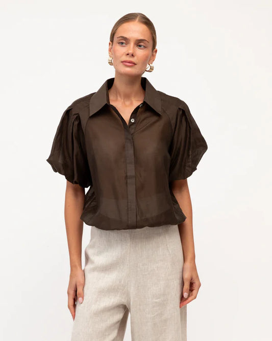 Ramie Buble hem shirt