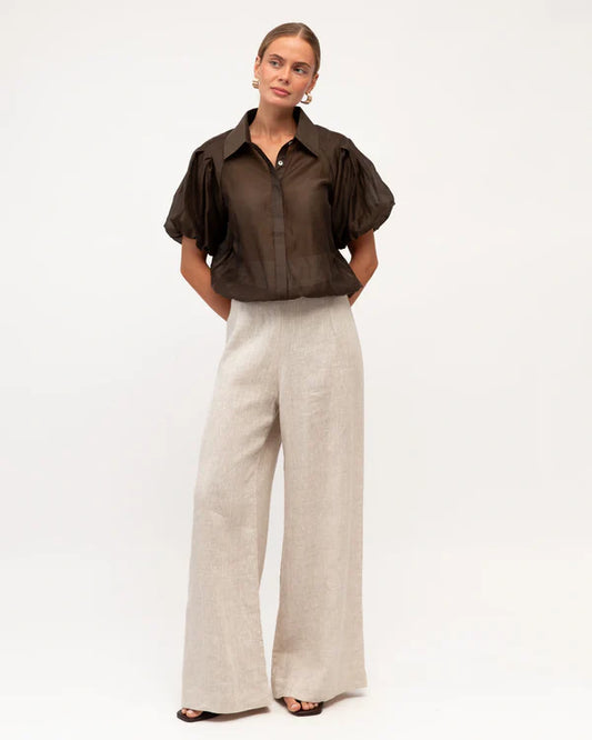 Ramie Buble hem shirt