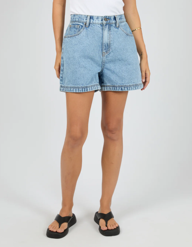 AAE || Josie Denim Shorts - Light Blue