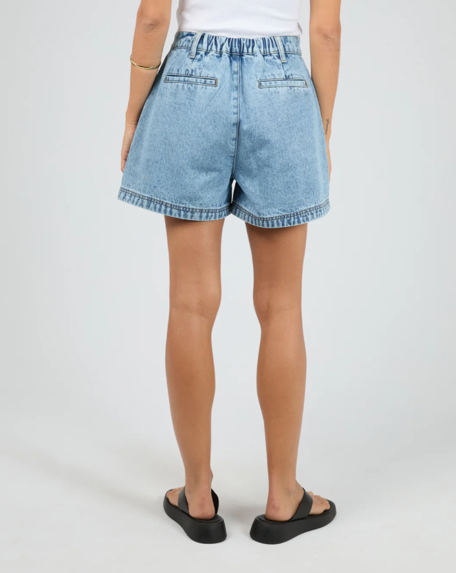 AAE || Josie Denim Shorts - Light Blue