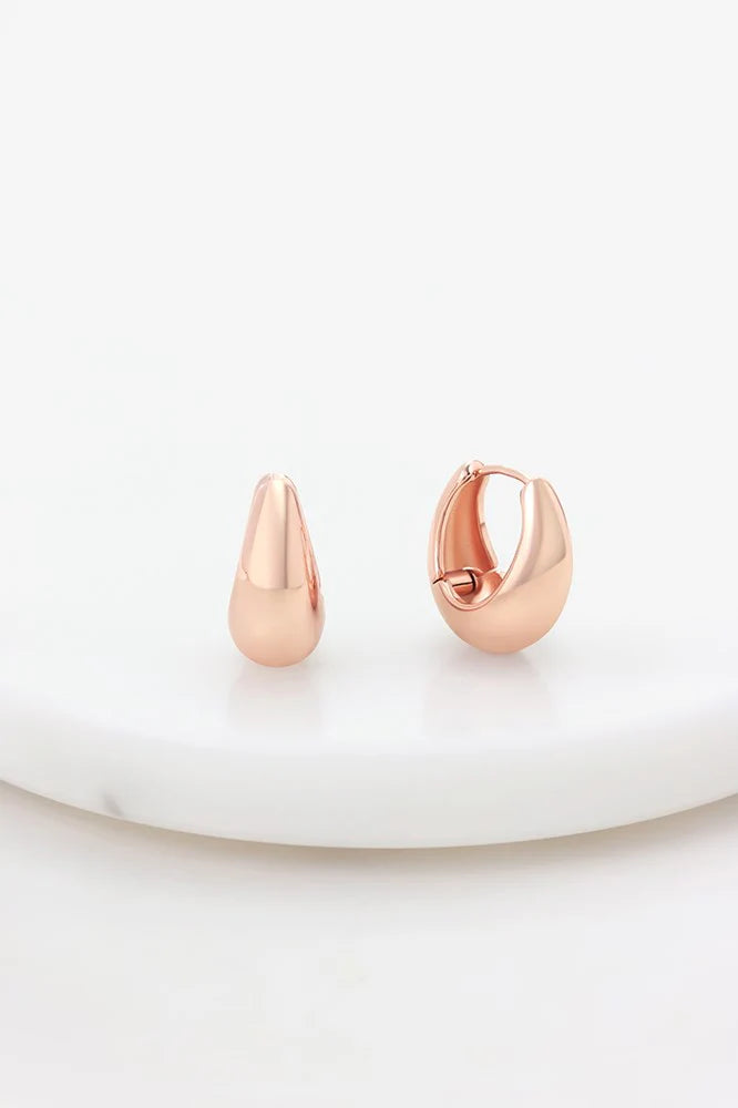 Zafino || Steph Hoop Earrings - Rose Gold