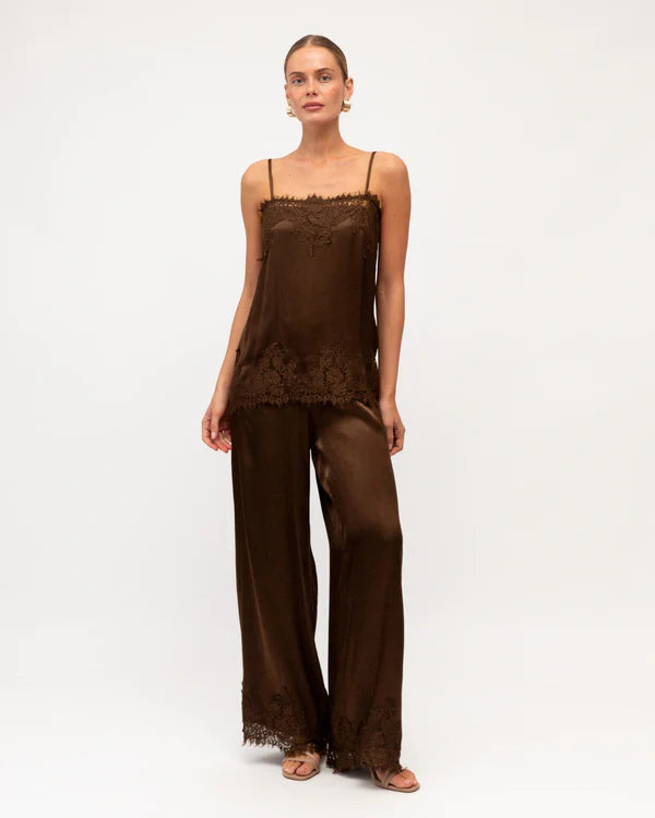 Gabby Lace Hem Pants