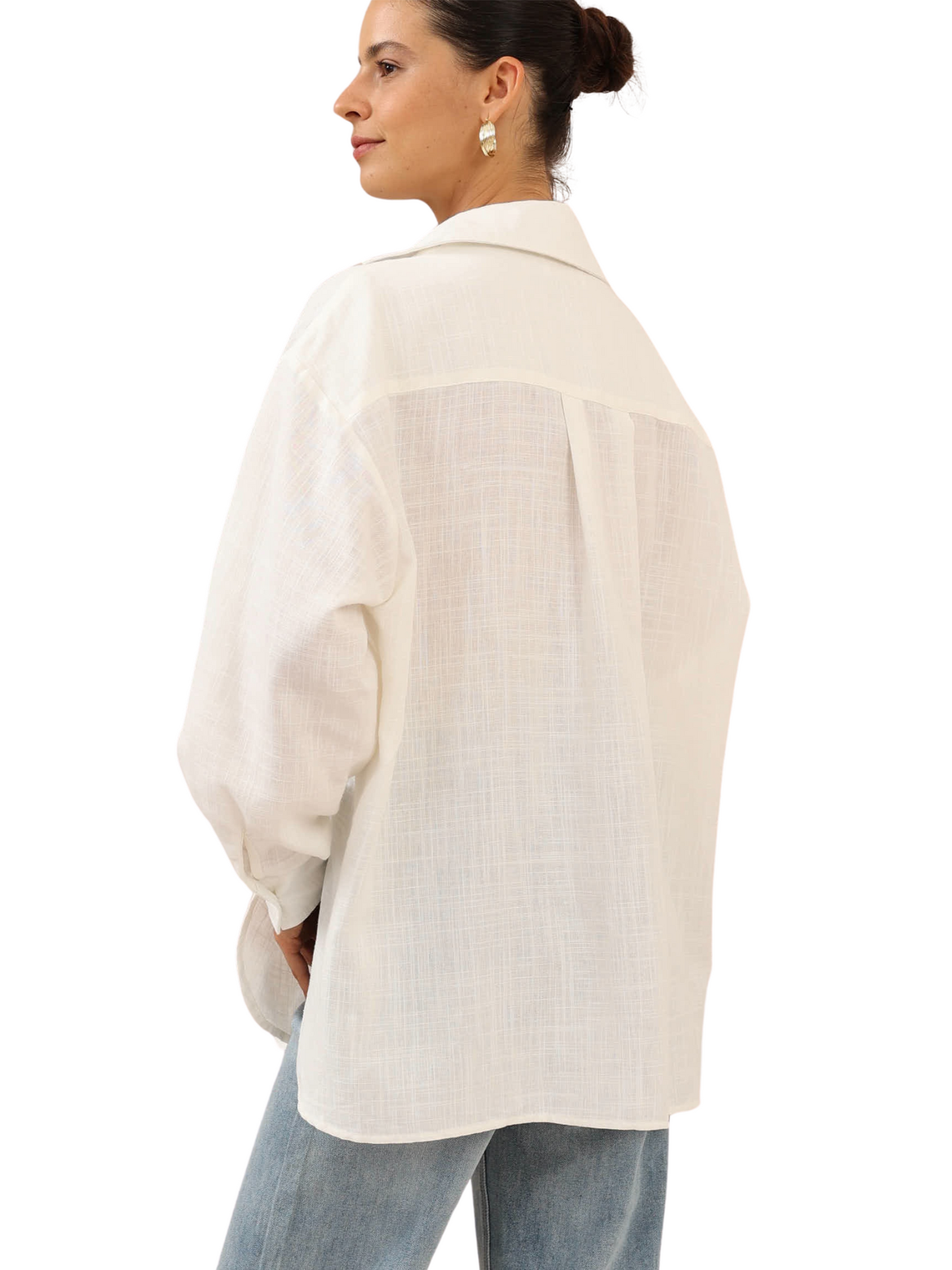 Summi Button Down Top - Cream