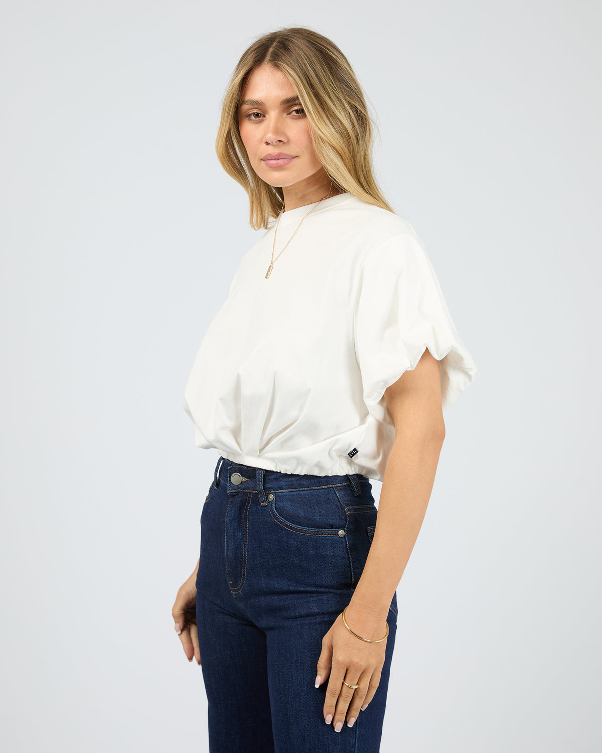 Icon Bubble Tee - Vintage White