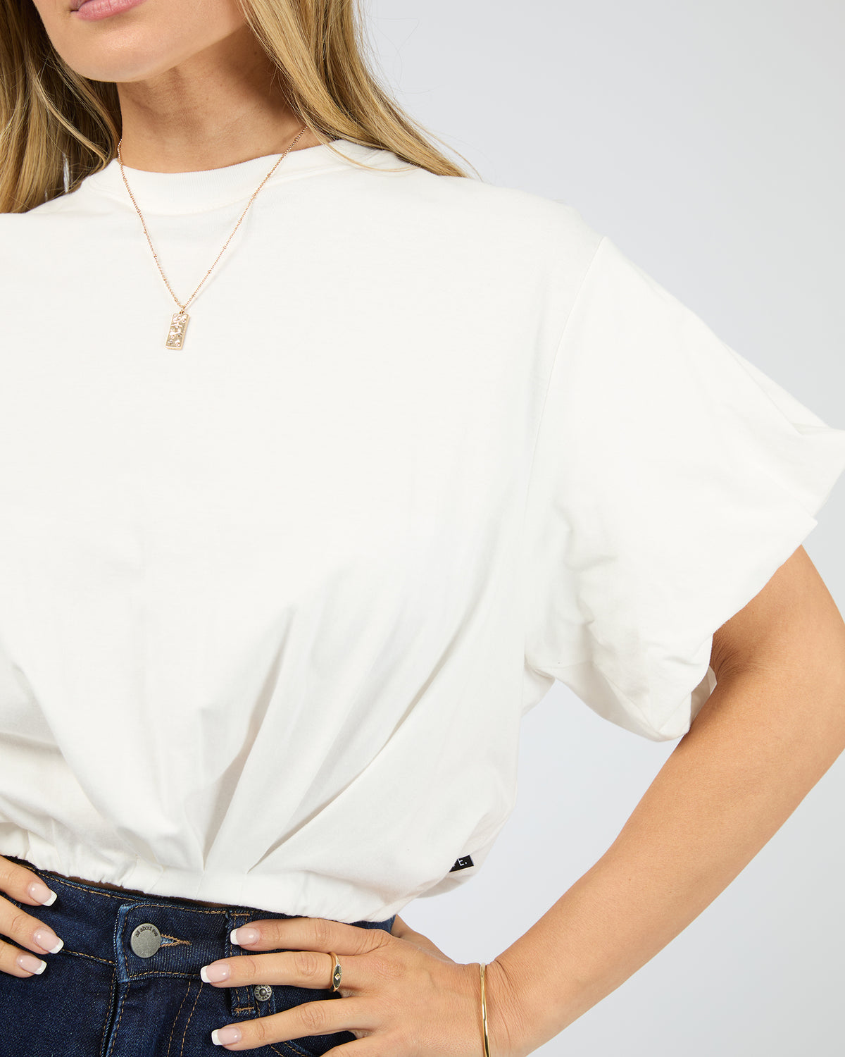 Icon Bubble Tee - Vintage White