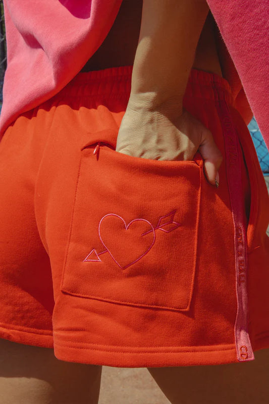 CDC x HÄLL || Cloud Shorts - Cherry Red