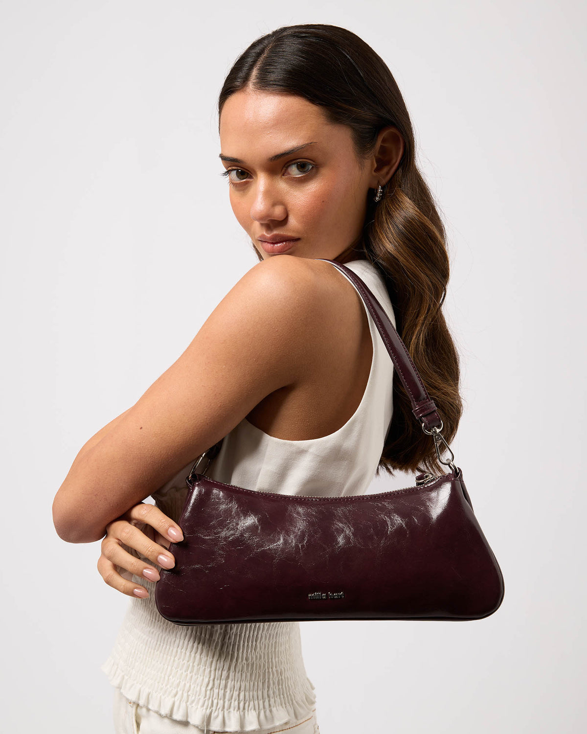 MILLA HART || Cleo Handbag - Cherry