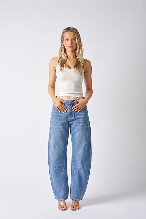 Chloe Barrel Leg Jeans