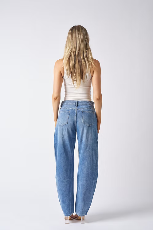 Chloe Barrel Leg Jeans