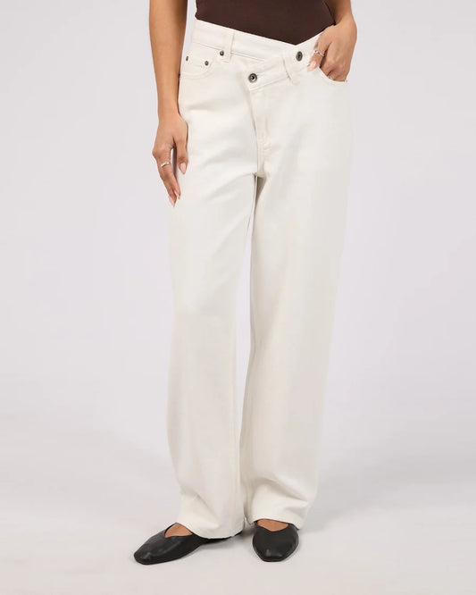 Darcy Wrap around Jeans - White
