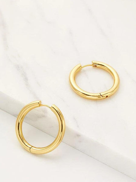 Kendall Hoop- Large Gold