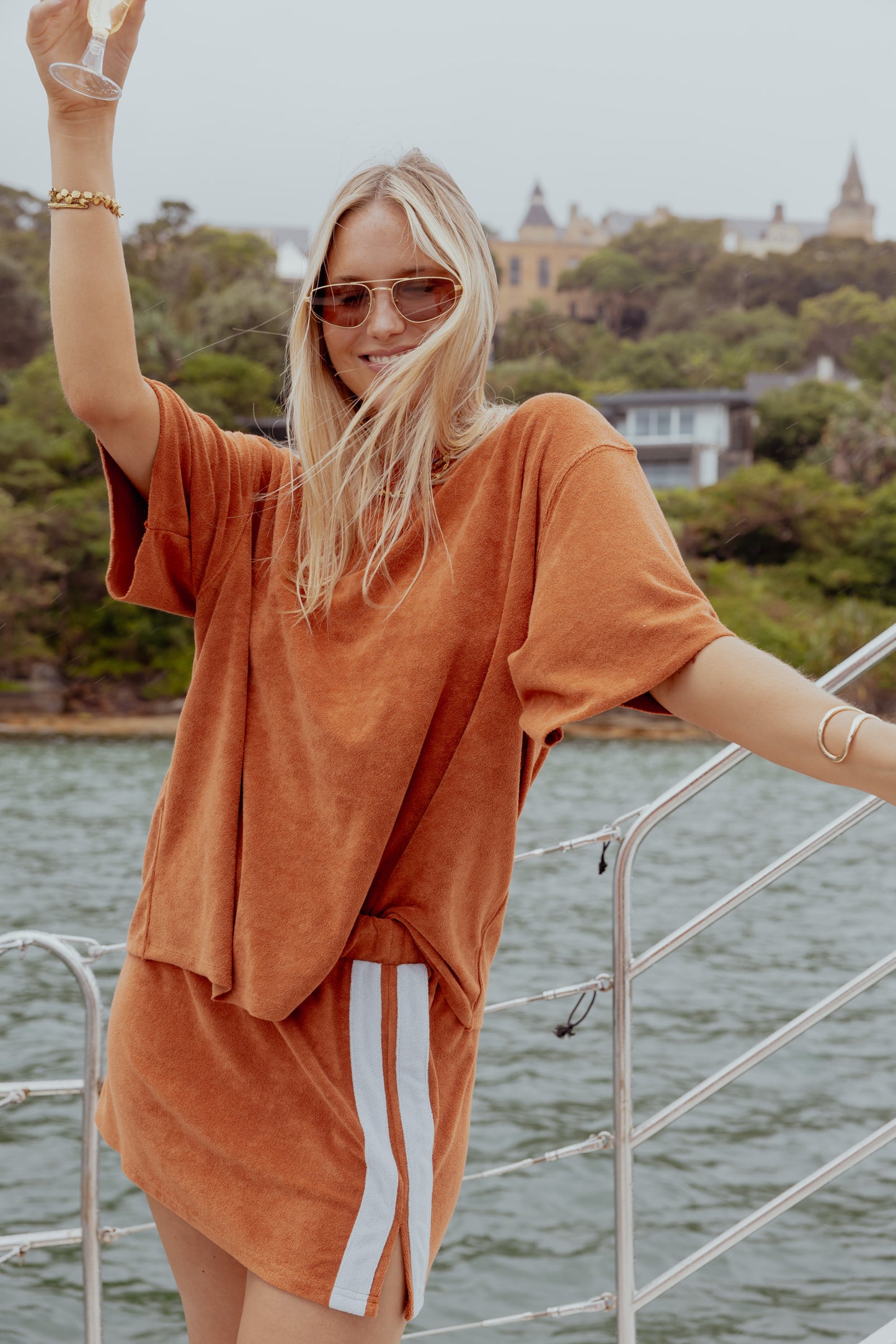 Luna Lane || Mason Tee - Rust