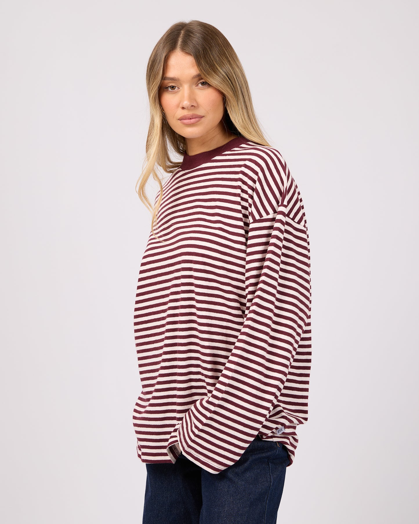 AAE || Paloma L/S Striped Tee - Port