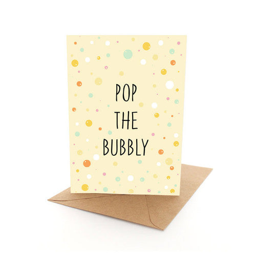 Pop The Bubbly Card