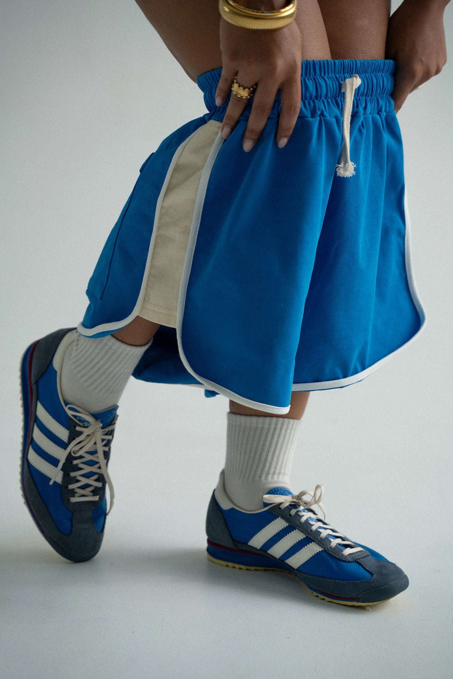 Cracker Day Club || Retro Shorts - Blue