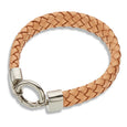 Natural Leather wide Bracelet 20.5cm