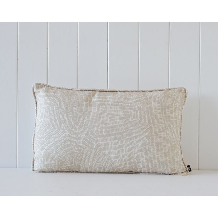 Maze Linen Cushion-Beige